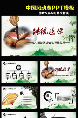 中國傳統(tǒng)醫(yī)學(xué)文化傳播動態(tài)PPT模板